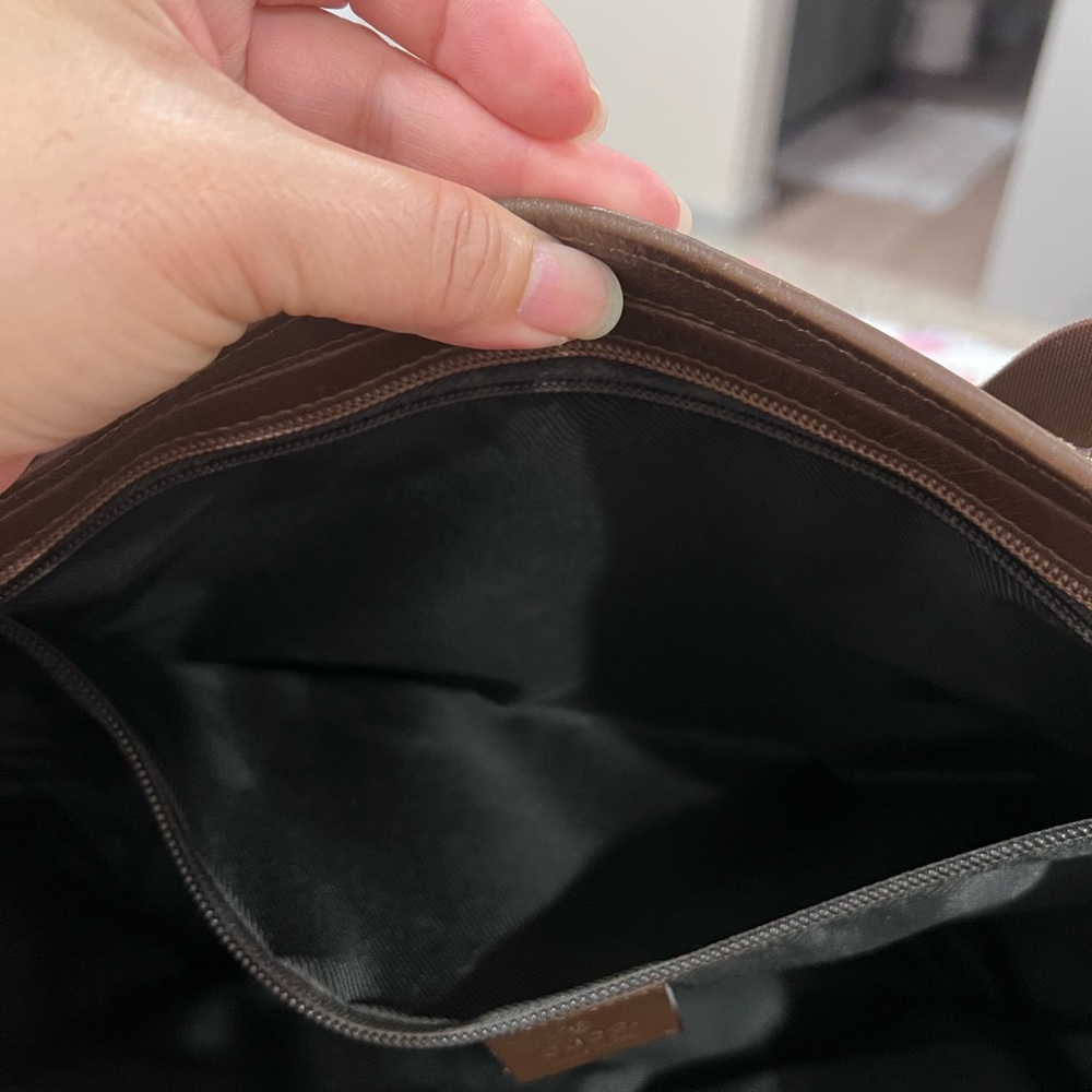 Gucci Classic Brown and Black Laptop Bag